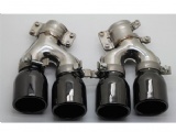 BMW G38 PT Style exhaust tip, muffler tip,tail tip + Black steel