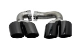 2018+ Cayenne S  9Y0 exhaust tip,muffler tip,tail tip+black steel