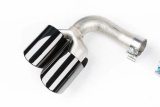 2018+ Cayenne S  9Y0 exhaust tip,muffler tip,tail tip+black steel