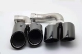 2018+ Cayenne S  9Y0 exhaust tip,muffler tip,tail tip+black steel