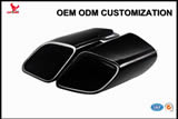304 Stainless Steel Pipe, Performance Exhaust Tip, Exhaust Tail Pipe, Exhaust,Muffler, Exhaust Muffler for Porsche 2017 Panmera 971 Turbo Square Mirror Polished