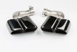 2018+ Prosche Turbo 9Y0 exhaust tip,muffler tip,tail tip +black steel