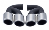 2010-14 Cayenne S 957 exhaust tip（V8 short),muffler tip,tail tip + Dull polishing