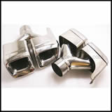 Auto Parts Exhaust Tips Exhaust Tail Pipe Exhaust for 2011-14 Year Mercedes Benz W212 E63 Cl63 Y Type Silver