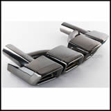 High Performance 304 Stailness Steel Exhaust Tips, Exhaust Tail Pipe, Exhaust Muffler, Exhaust for 2011-14 Year Mercedes Benz W212 E63 Cl63 Black