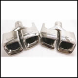 Polished 304 Stainless Steel Tip Exhaust Tail Pipe for 2011-14 Year Mercedes Benz W212 E63 Cl63 Silver Y Type