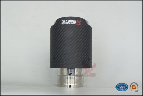 Wholesale Performance Universal Carbon Fiber Exhaust Tip, Exhaust Tail Pipes, Muffler Tip, Exhaust Muffler for 63/67/70-89/102/114mm Straight Edge Matte Surface